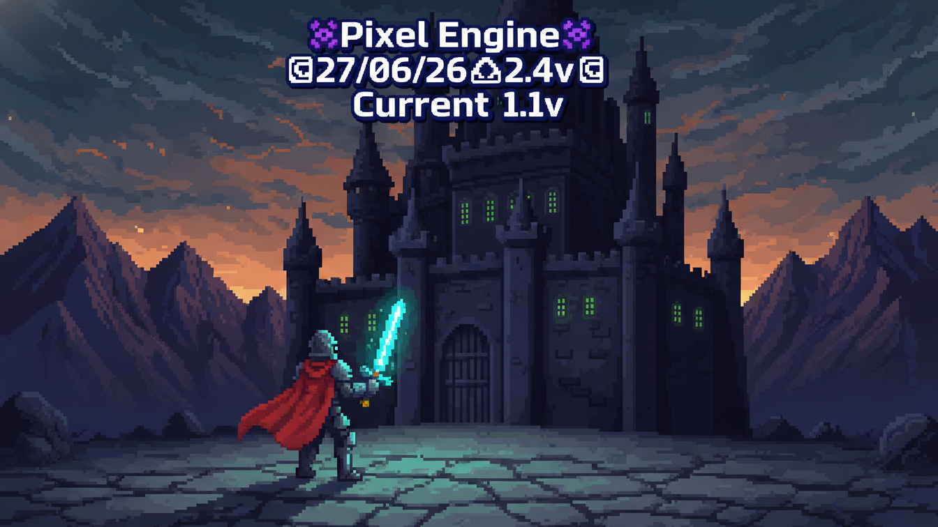 👾Pixel Engine👾 📜27/06/26🔷2.4v📜 Current 1.1v