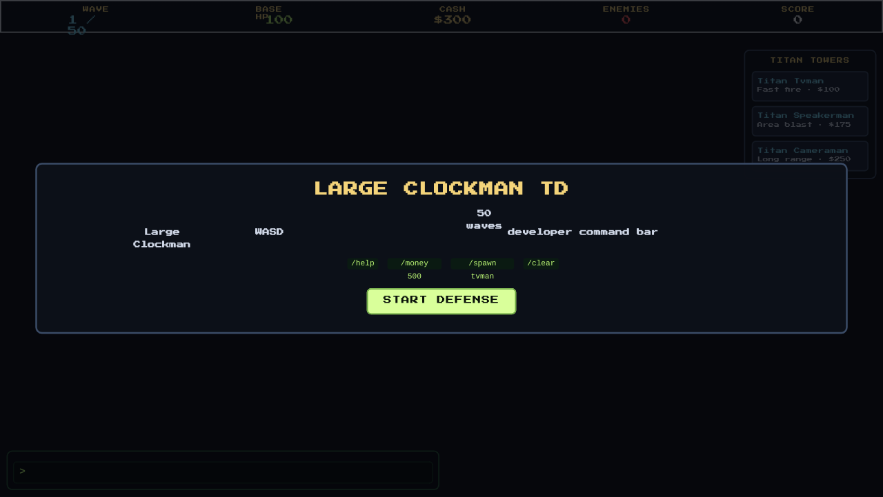 LARGE CLOCKMAN TD