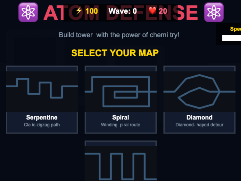 (BORON AND SILICON) Atom Tower Defense